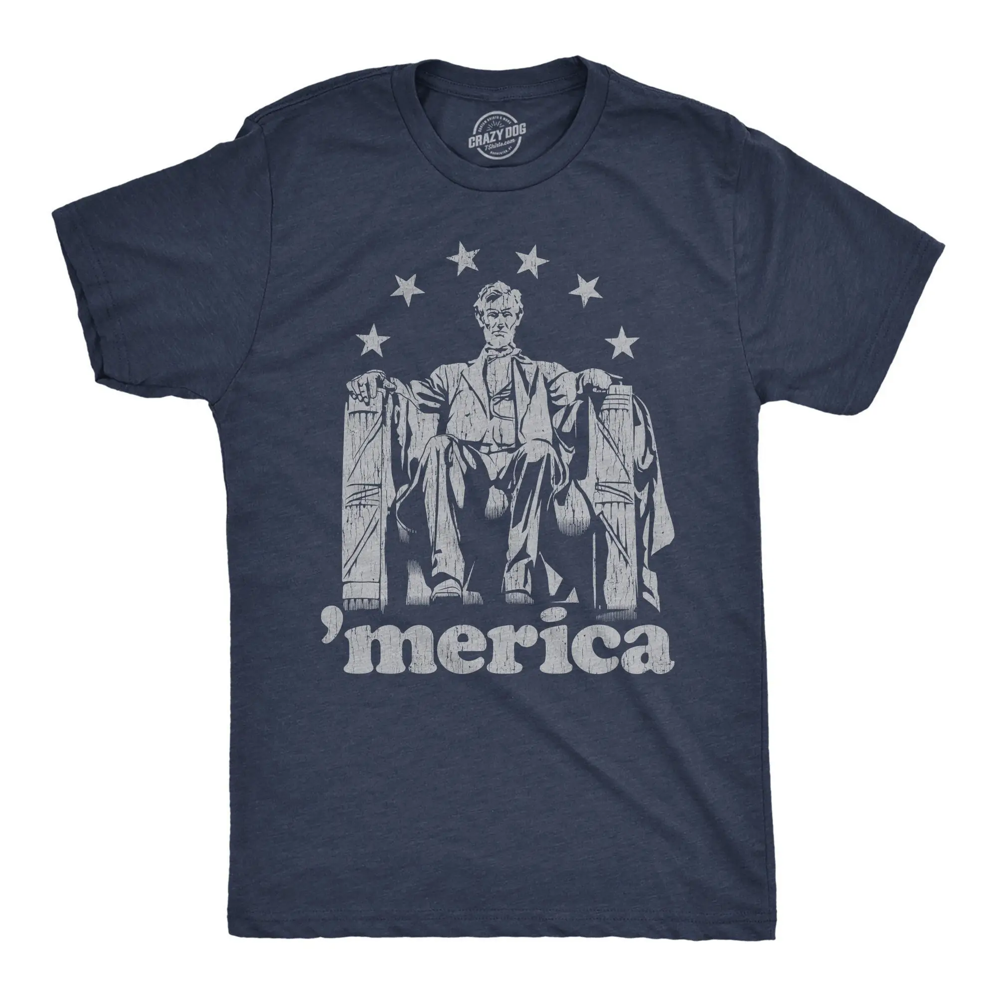 Abe Lincoln T Shirt Political Merica America Cool Mens Resist President