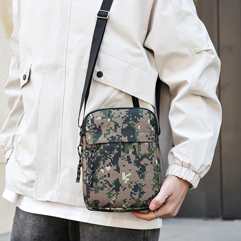 กระเป๋ามินิสะพายข้างชายและหญิง, กระเป๋าสะพายไหล่เดี่ยว, กระเป๋าโทรศัพท์, ลายพรางพิมพ์ลาย