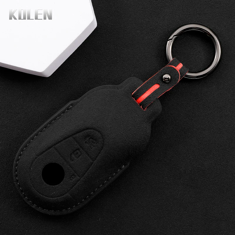 Car Remote Key Case Cover Shell For Mercedes Benz 2022 C S Class W206 W223 S350 C260 C300 S400 S450 S500 Leather Protected Fob