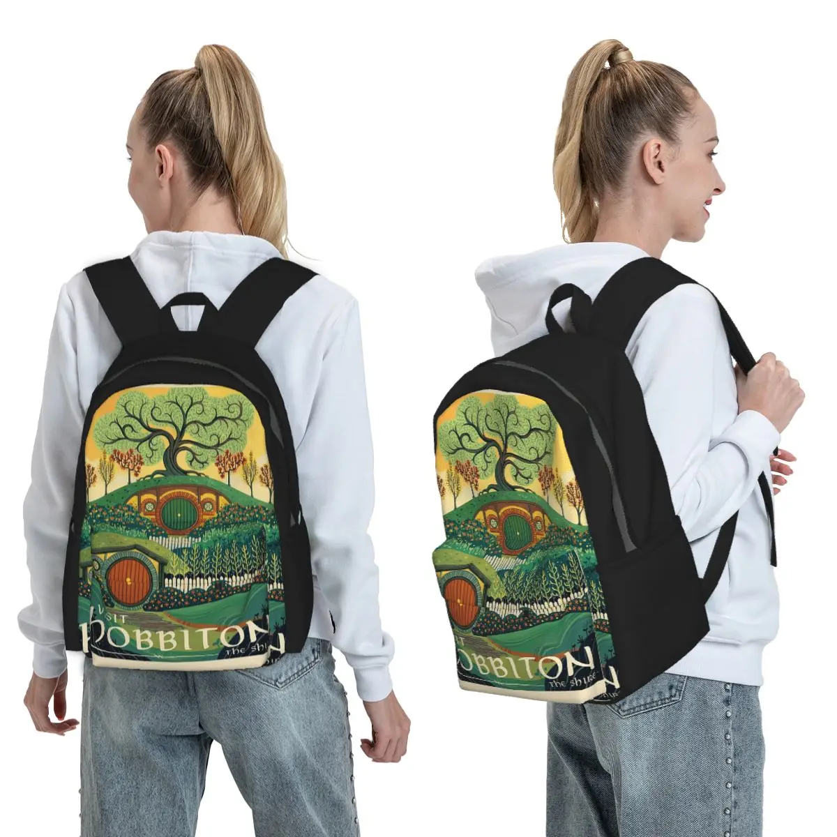 

Visit The Shine Poster-1 Backpack Student BookBag Children School Bag Laptop Shoulder Bags for Men Women