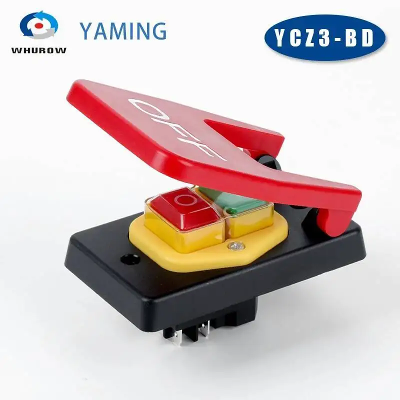 YCZ3-BD زر الضغط المغناطيس الكهرومغناطيسي التبديل إيقاف بمناسبة لوحة كبيرة التحكم في الطاقة الصناعية تحت حماية الجهد