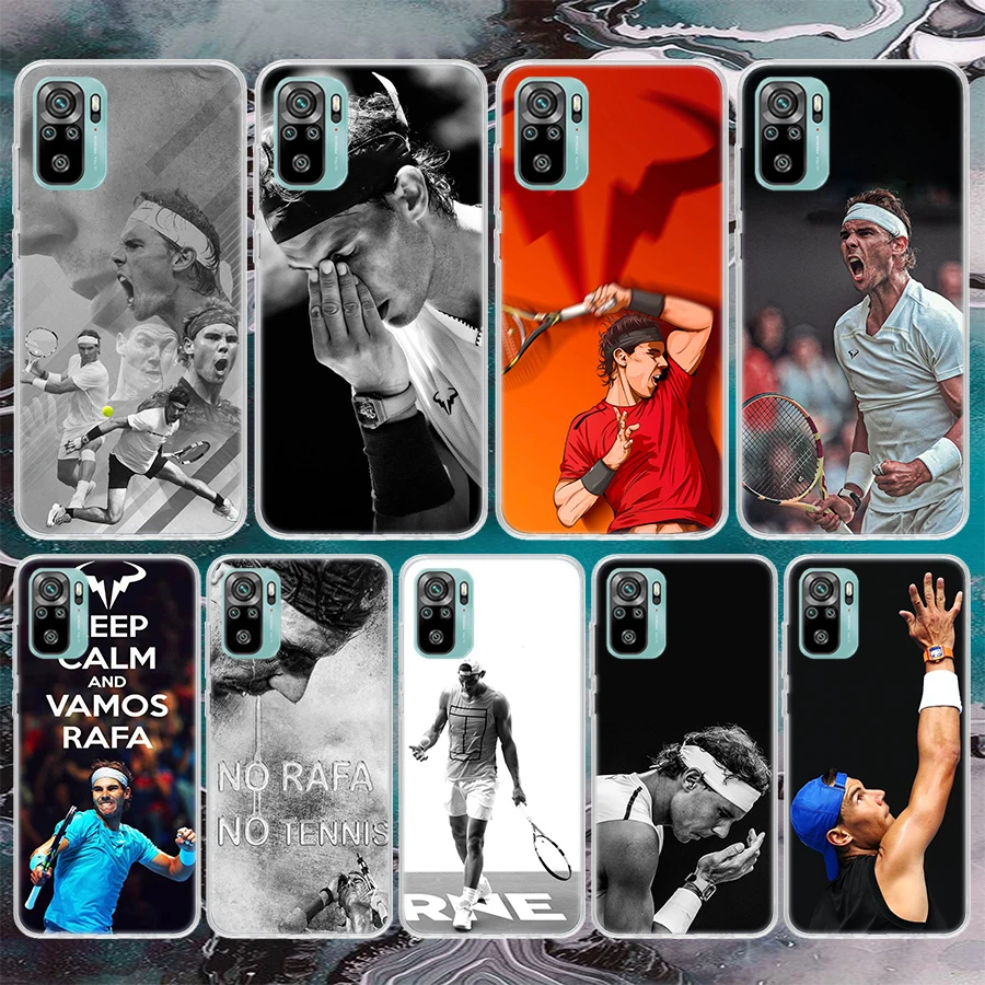 Rafael Nadal Tennis Soft Phone Case For Xiaomi Redmi Note 12 12S 13 14 11 11S 10 Pro 10S 11T 11E Plus 14Pro Pattern Cover Note 1