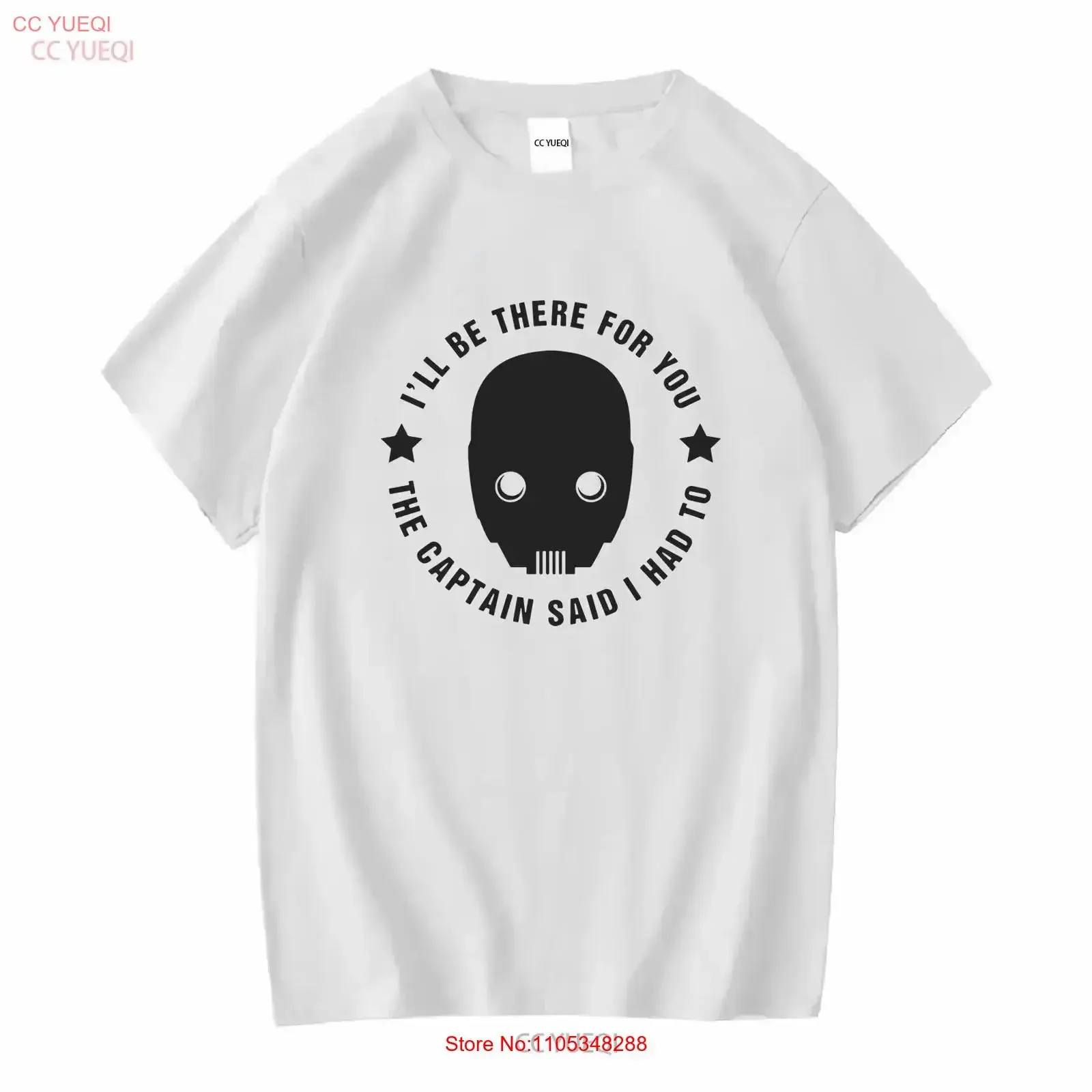 Camiseta I'll Be There For You K2SO S 5XL, camiseta gráfica cómoda con efecto vintage, ropa de uso diario, informal y versátil