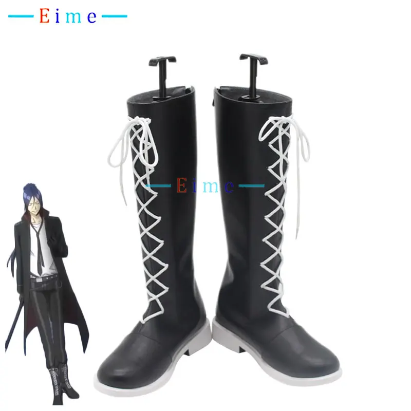 Rokudou Mukuro Cosplay Shoes Aniem HITMAN REBORN Cosplay Props PU Leather Shoes Halloween Boots Custom Made