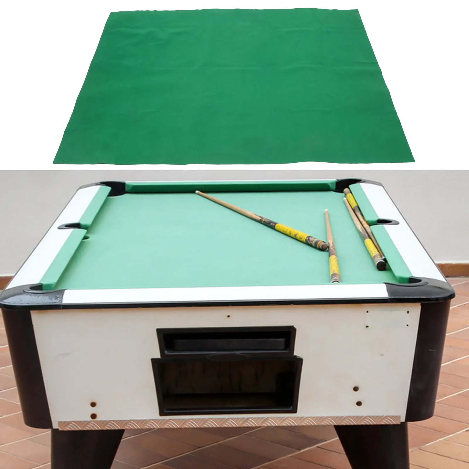 

Professional Grade Double-Sided Billiard Pool Tablecloth for Standard Size Tables Scratch-Resistant Easy-Clean Fabric Pool Table