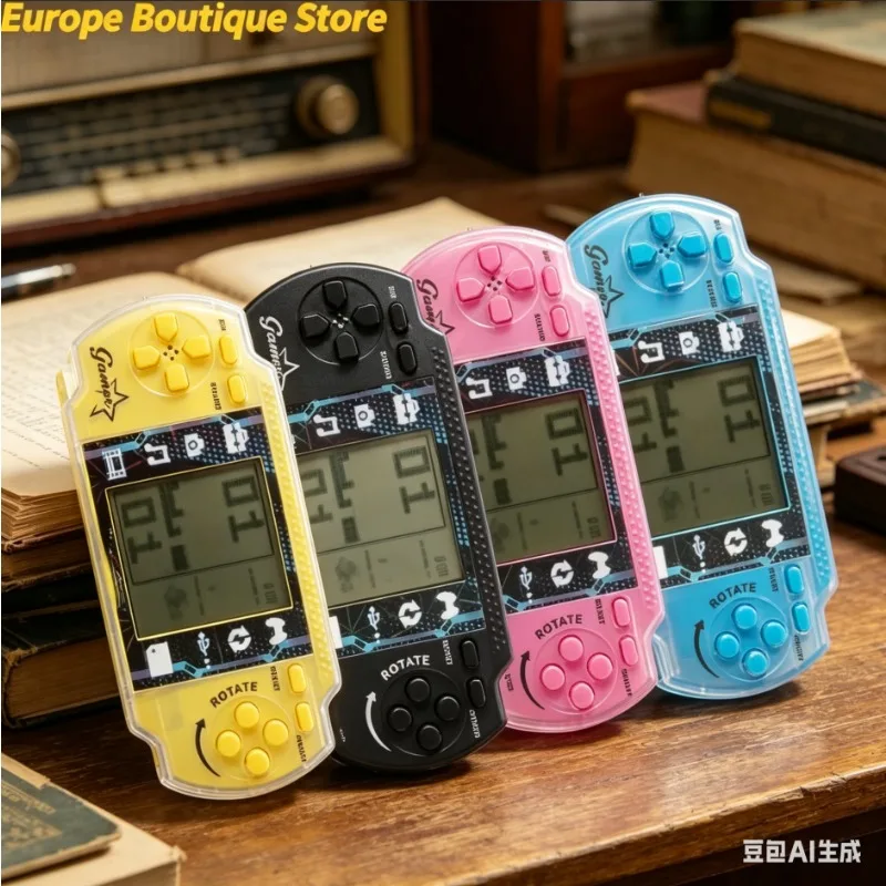 

Big Screen Classic Brick Game Tank Fight Shoot Handheld Blocks Game Console Kids Machine with Sound Retro Children Toys