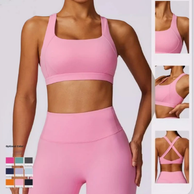 

Padded Yoga Sports Bra for Women Shock-Absorbing, Supportive Athletic Bra Pilates Running Fitness Wear