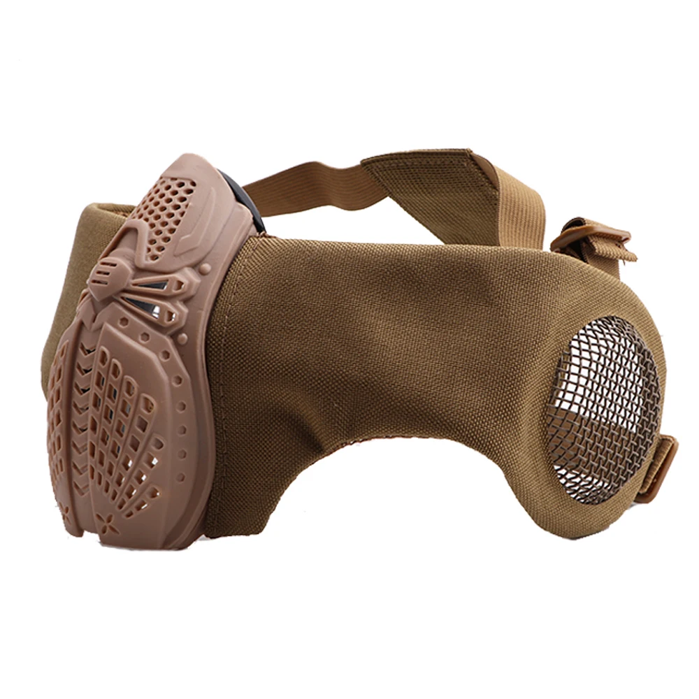 قناع ZLang التكتيكي بنصف وجه، قناع عنكبوت مضحك Airsoft BB Gun، قناع عسكري CS للحفلات التنكرية، أقنعة الهالوين #3