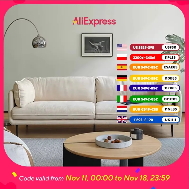 

Aesthetic Luxury Living Room Sofas 3 Seater Girly Nordic Loveseat Living Room Sofas Lazy Modern Divano Moderno Furniture Home