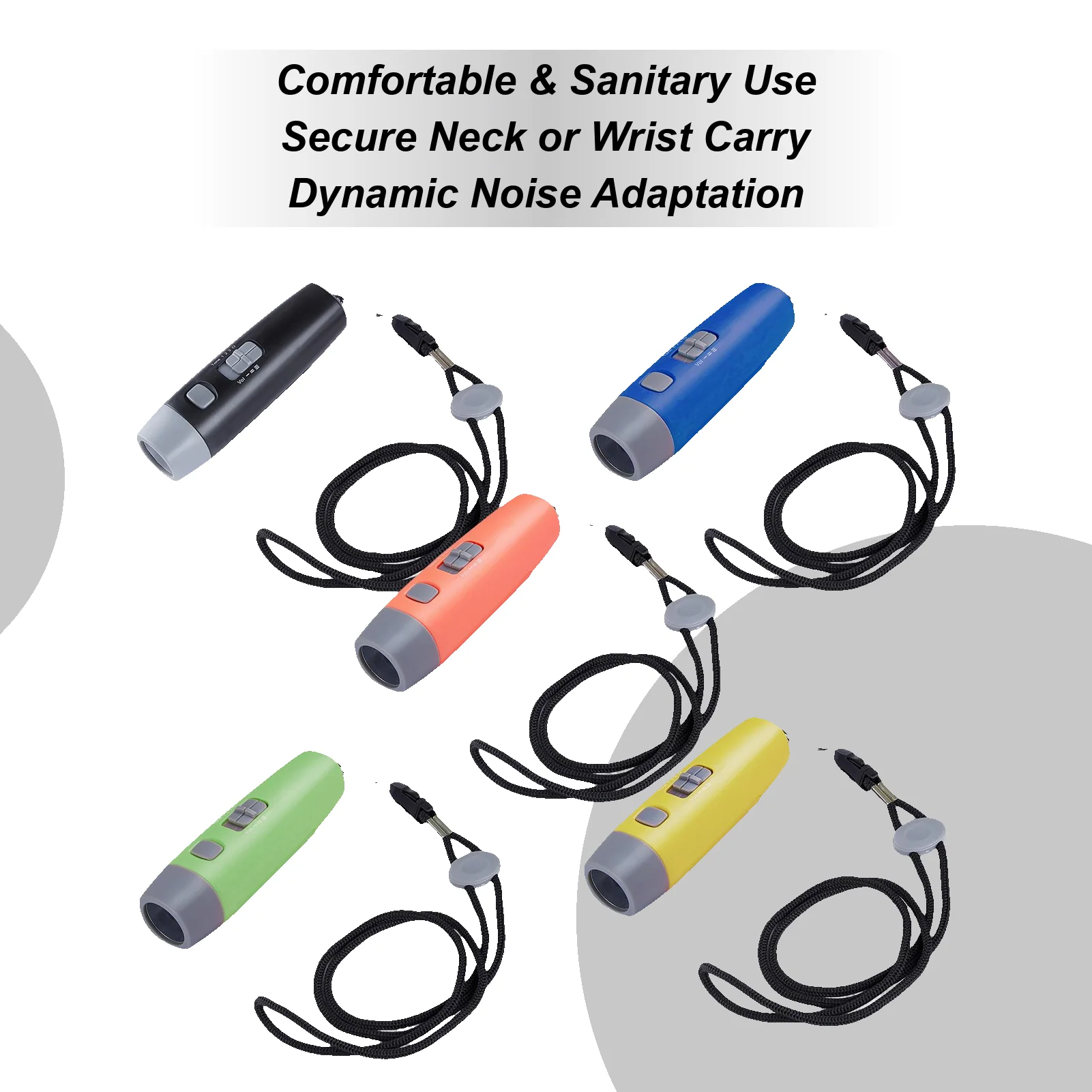 Electric Whistle Battery Operated 3 Tones Referee Handheld Whistle with Cord for Football Basketball Volleyball Hockey Sports
