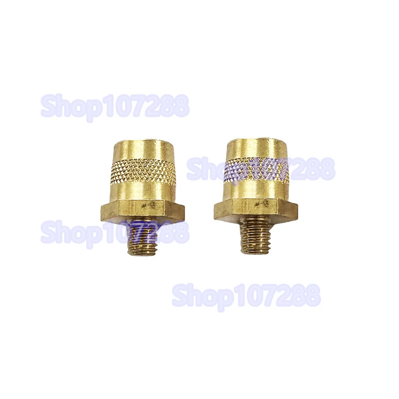 1 Pair Battery Pole Adapter Brass Battery Terminal Connector M6 Thread Positive Negative Battery Post Connector Terminal Adapter