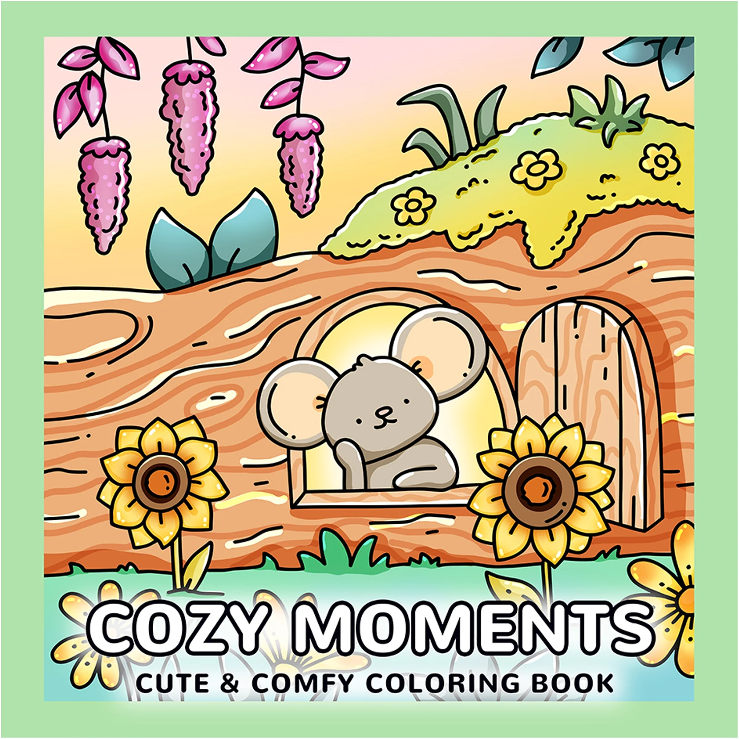 COZY MOMENTS Bold-easy Patterns Coloring Book for Adults Cute Drawing Book Perfect Painting Gift for Party and Birthday