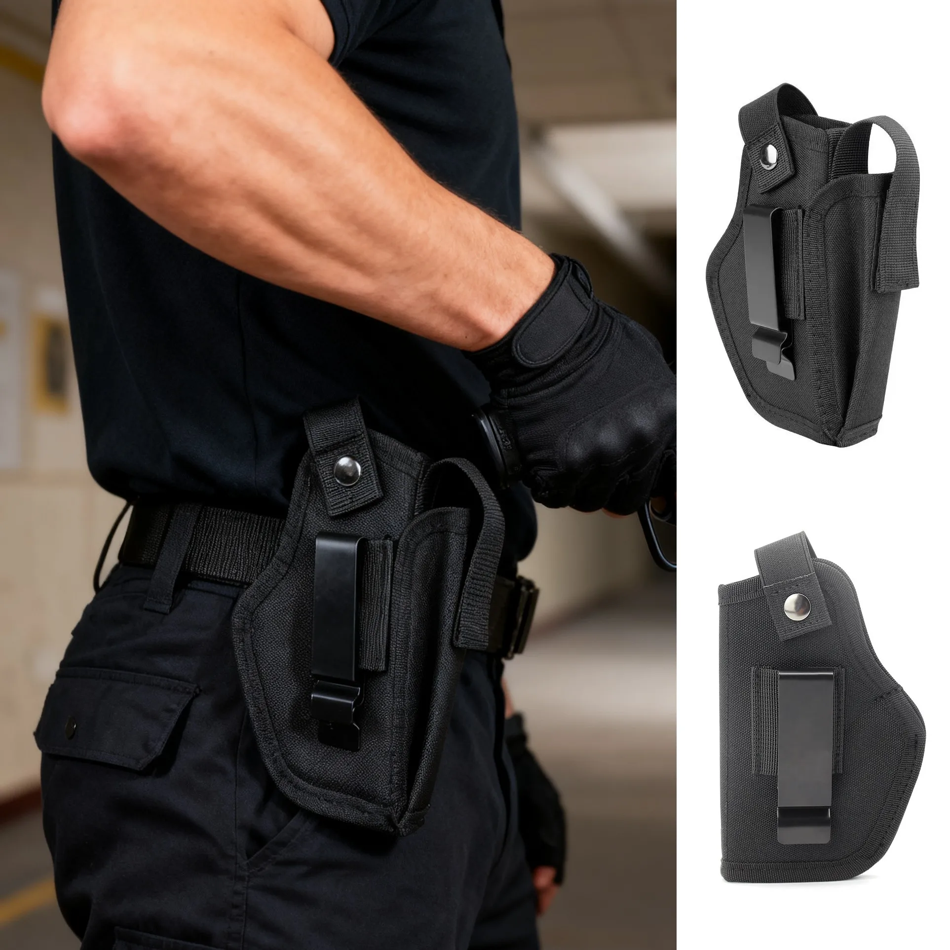 

Универсальная кобура для пистолета OWB IWB, тактическая нейлоновая кобура для скрытого ношения Glock IWB, кобура для пистолета всех размеров, тактическое снаряжение