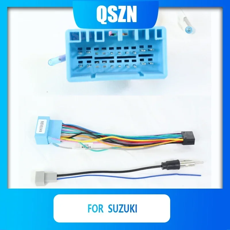 Qszn para mitsubishi honda chevrolet nissan toyota ssingtong kia suzuki 16 pinos cablagem cabos de fiação rádio do carro