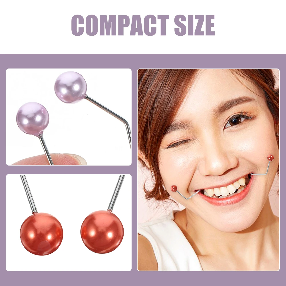 

2 Pairs Facial Dimples Maker for Face Tool Shaper Trainer The Copper Women Miss