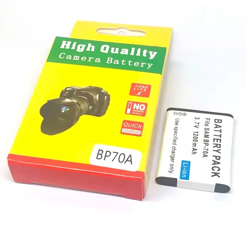 New 1200mAh BP70A BP-70A Replace Battery For SAMSUNG AQ100 DV150F ES65 ES67 ES70 ES71 ES73 ES74 ES75 ES80 MV800 ES90 ST60 ST90