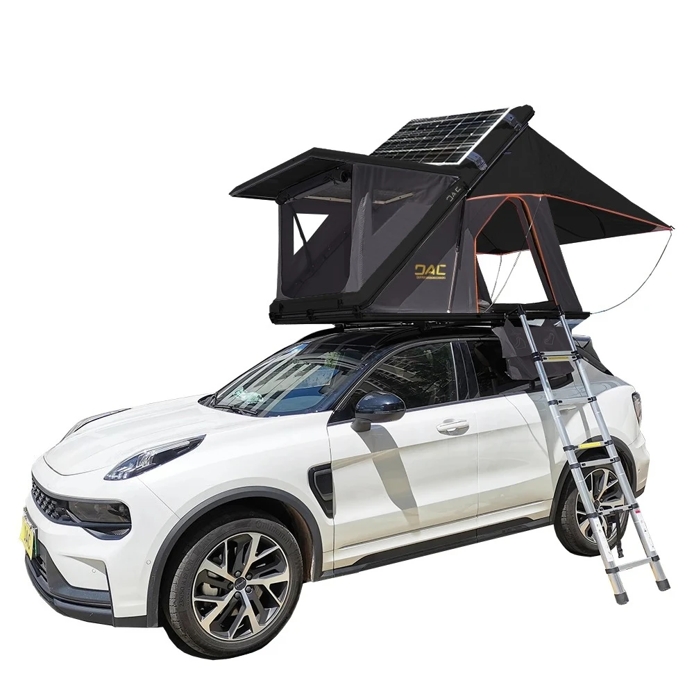

DAC Double Fabric Alu Rooftop Car Roof Top Tent Waterproof Hard Shell 2-4 Person Capacity Aluminum Poles Summer Outdoor Camping