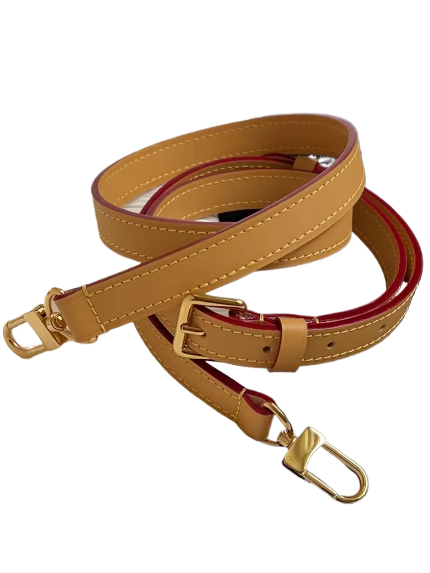 LST262 tanné végétal véritable cuir Vachetta chaîne perlée bretelles réglables pour Speedy20 sac à main sangle de sac de luxe