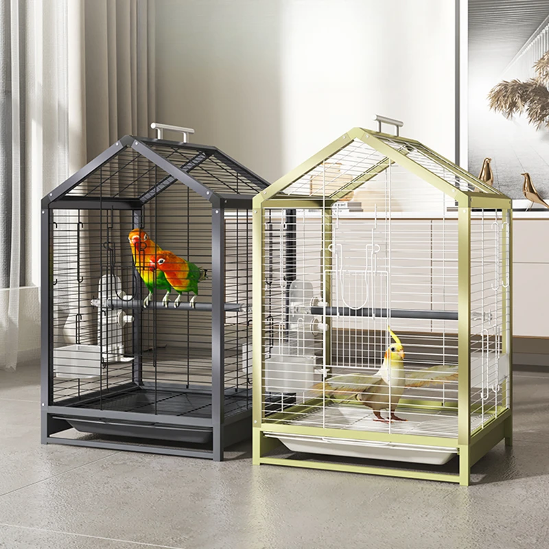 

Bird Stand Large Cages Birds Cage Parrots Aluminum Outdoor Luxury Dedicated Aviary Pet Feeder Metal Jaulas Transport Bathtub