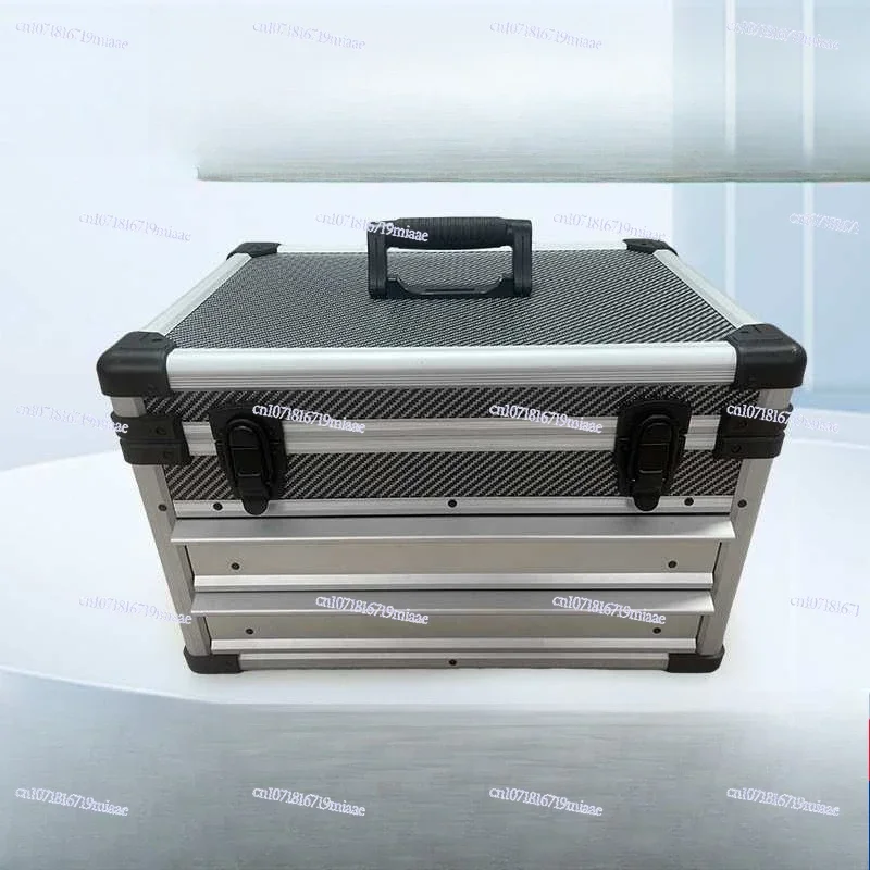 For Salesman with Drawer Custom Aluminum Storage Metal Empty Tool Box Trolley Case