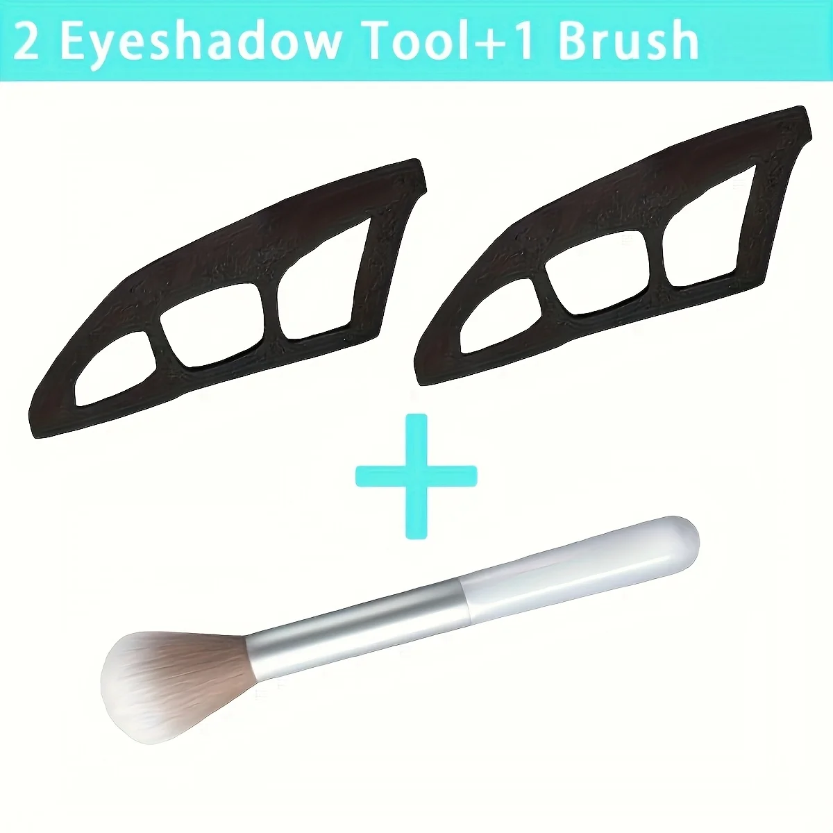 Eyeshadow Tool Set, Eyeshadow Assistant, Reusable Eyeshadow Guides, Makeup Stencil Tool with Brushes for Creating Cat Eyeliner