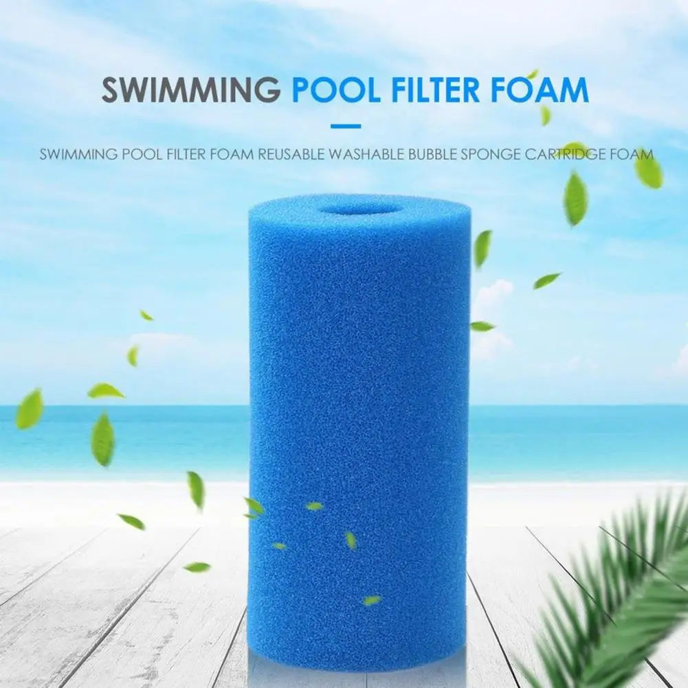 Pool Foam High Density Reusable Pool Filter Sponge for Swimming Pools Washable Foam Filter for Debris Leaves Hair Pool