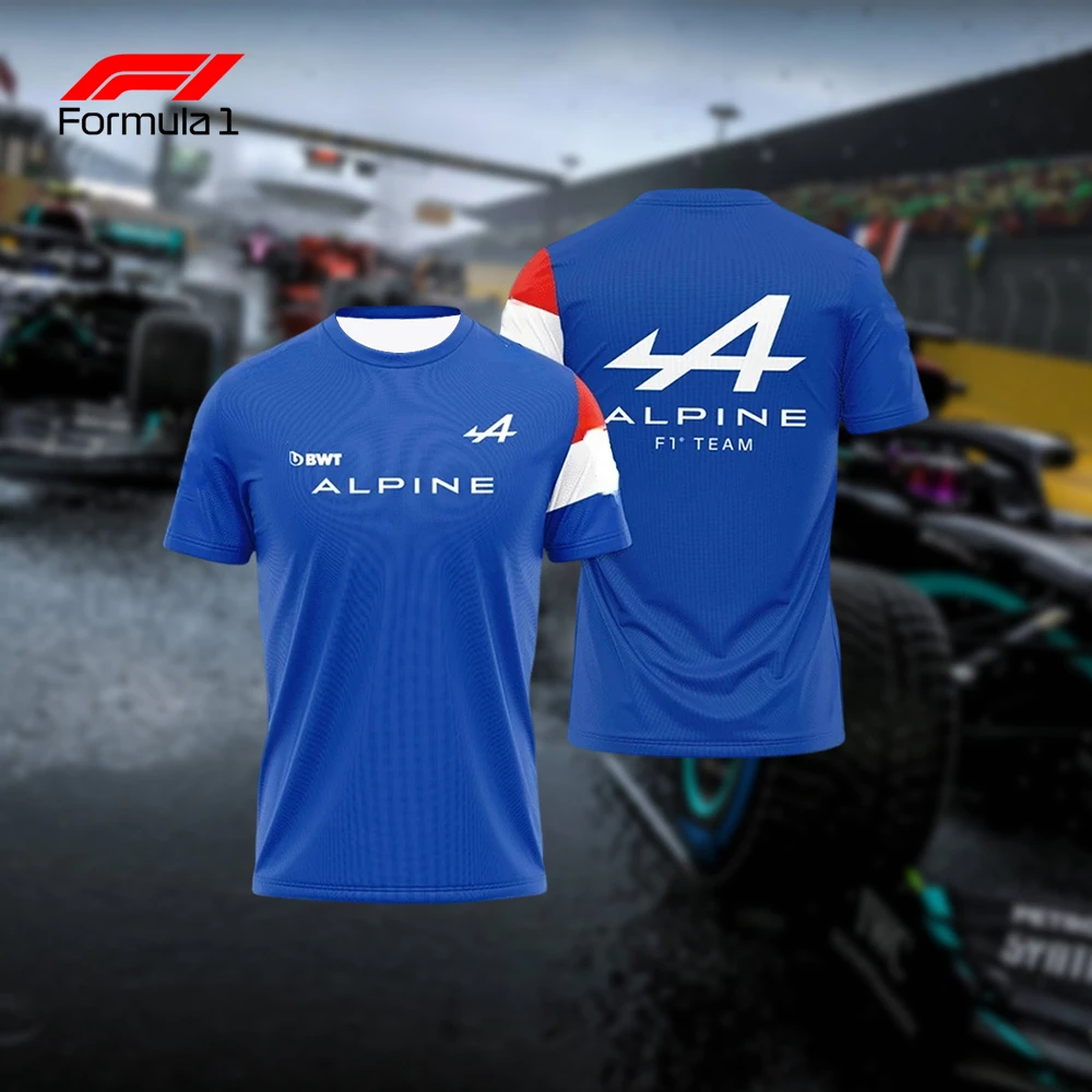 

2025 Summer Women Men's T-shirts F1 Racing Sport T-shirt Street Alonsos Sports Tee Casual Short Sleeved T-shirts Free Shipping