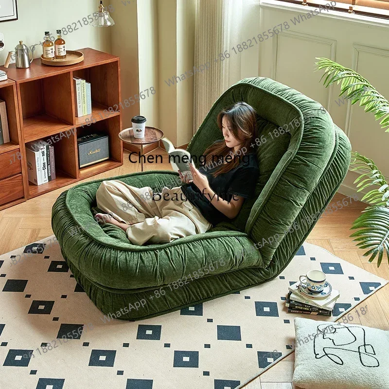 New arrive NEW Vintage human kennel lazy sofa reclining sleeping balcony folding sofa bedroom