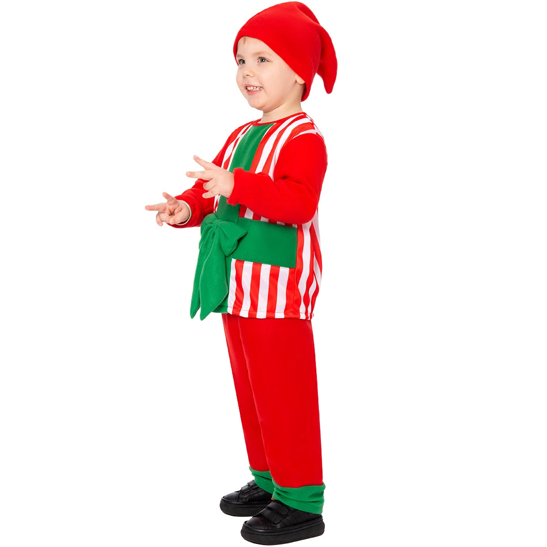 Children's Christmas Gift Box Costumes Kids Novelty Xmas Party Outfits New Year Stage Performance Clothing for Boys Girls