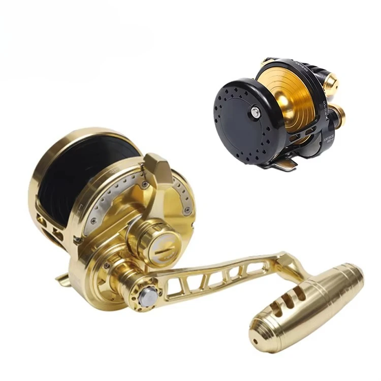 

5.3:1 All-metal Deep-sea Fish Boat With Siren Sound Nanyou Deep Sea Slow-rocking Iron Plate Wheel Fishing Spinning Reels