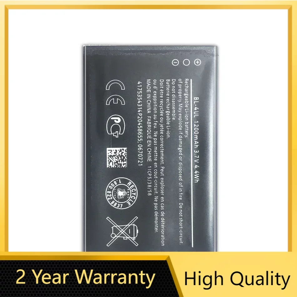 1200mAh BL 4UL BL-4UL Battery For Nokia Lumia 225 330 RM-1172 RM-1011 RM-1126 BATTERY BL4UL