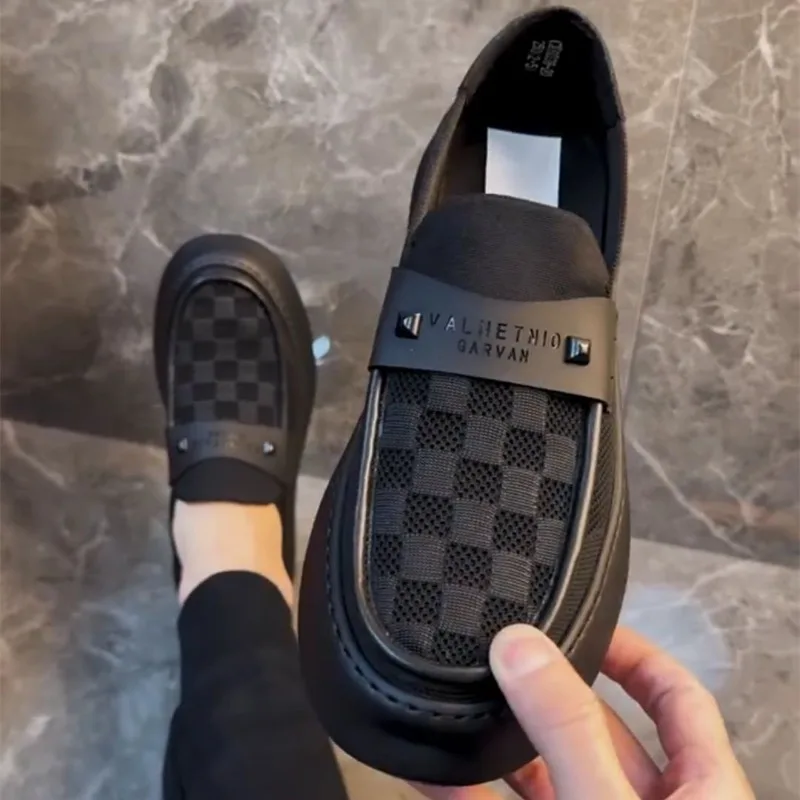 

Casual Men Shoes for Men Fashion Business Slip on Loafers Dress Man Leather Shoe British Luxury Sneakers for Men Zapatos Hombre