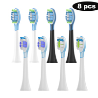 8Pcs Replacement Brush Heads for Philips HX6064 HX6930 HX6730 Sonic Electric Toothbrush Vacuum 4100 6500 6100 5300 C3