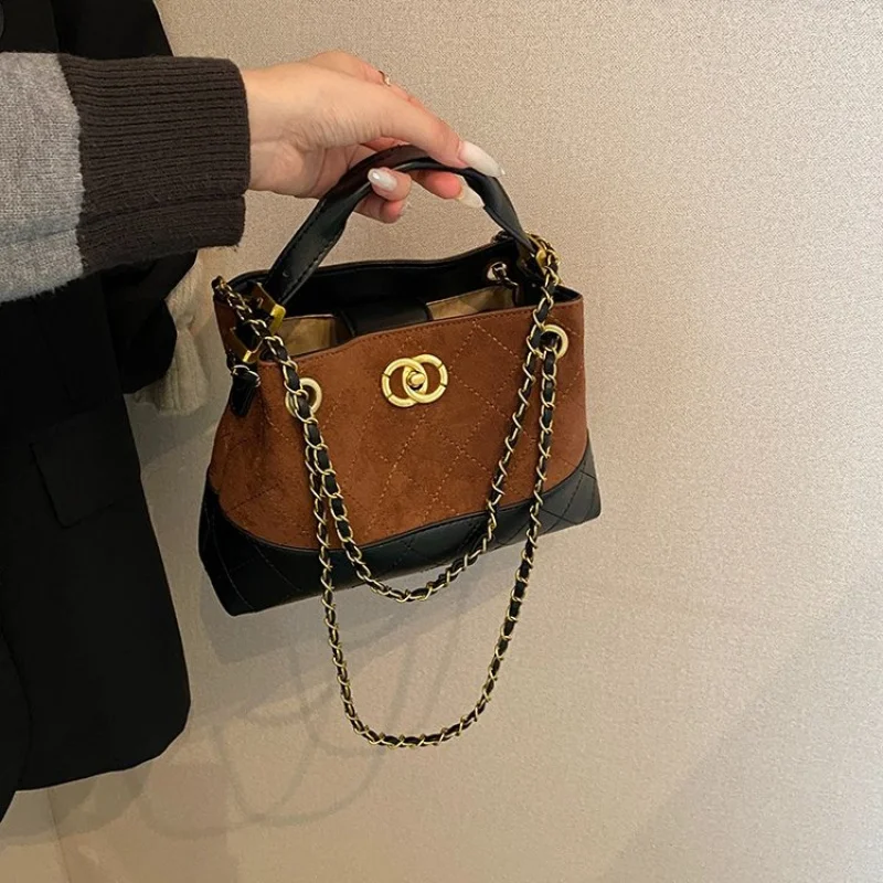 

Модная дизайнерская сумка через плечо, элитная минималистичная кожаная сумка в винтажном стиле, однотонная пригородная сумка для женщин