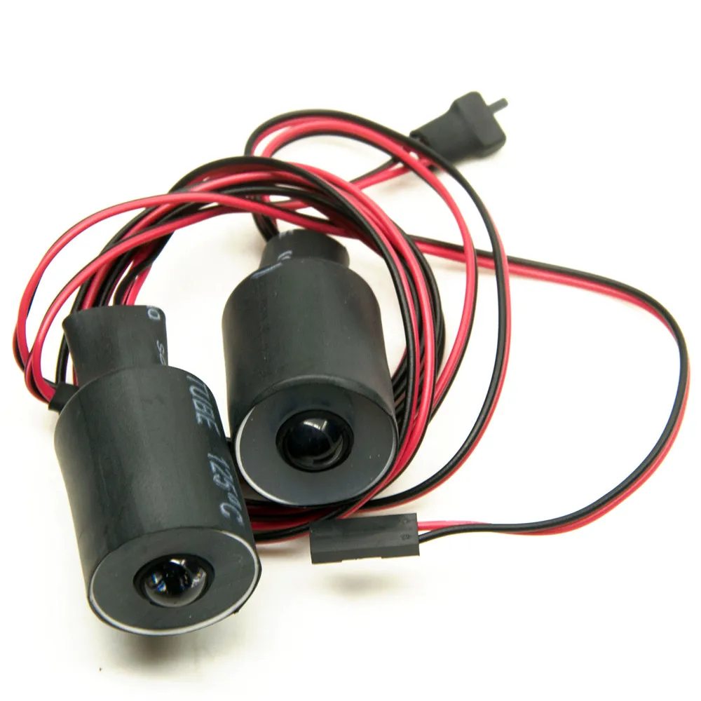 YEAHRUN 22/17/13/10mm RC Car LED Lights Angel & Demon Eyes lampada faro per 1/10 RC Crawler Car Axial SCX10 TRX4 TRX6 D90 Part