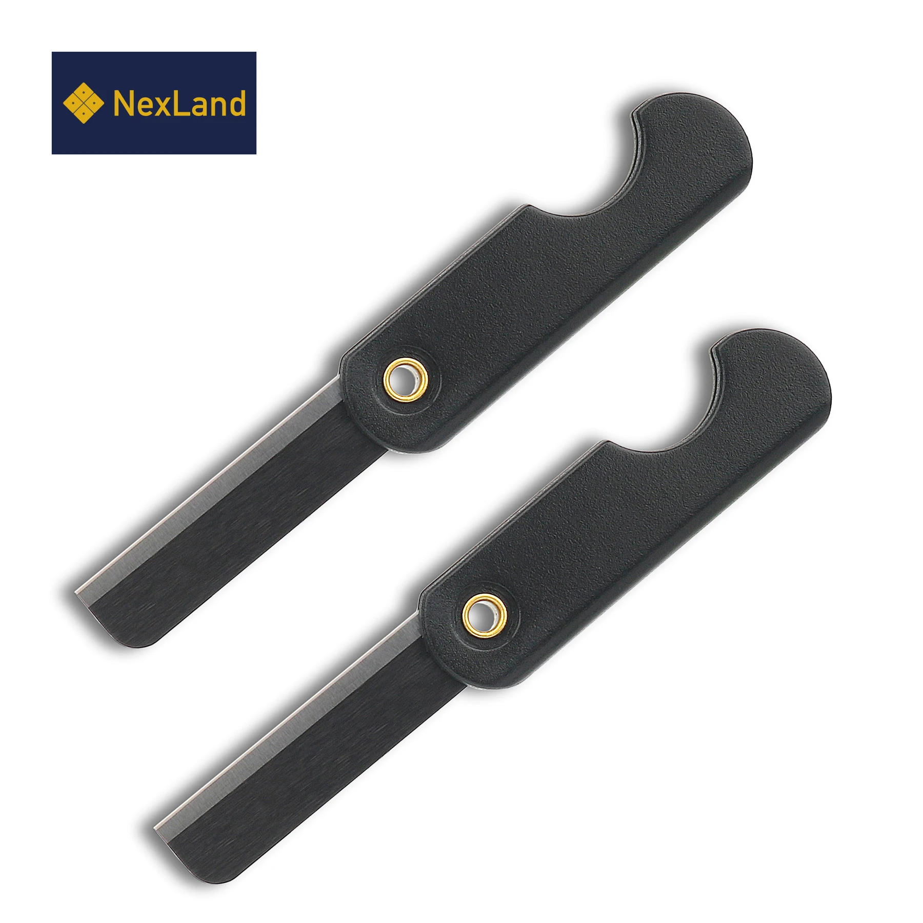 NexLand CK1-cuchillo plegable de cerámica, rascador de varilla Ferro, hoja afilada, no incluida