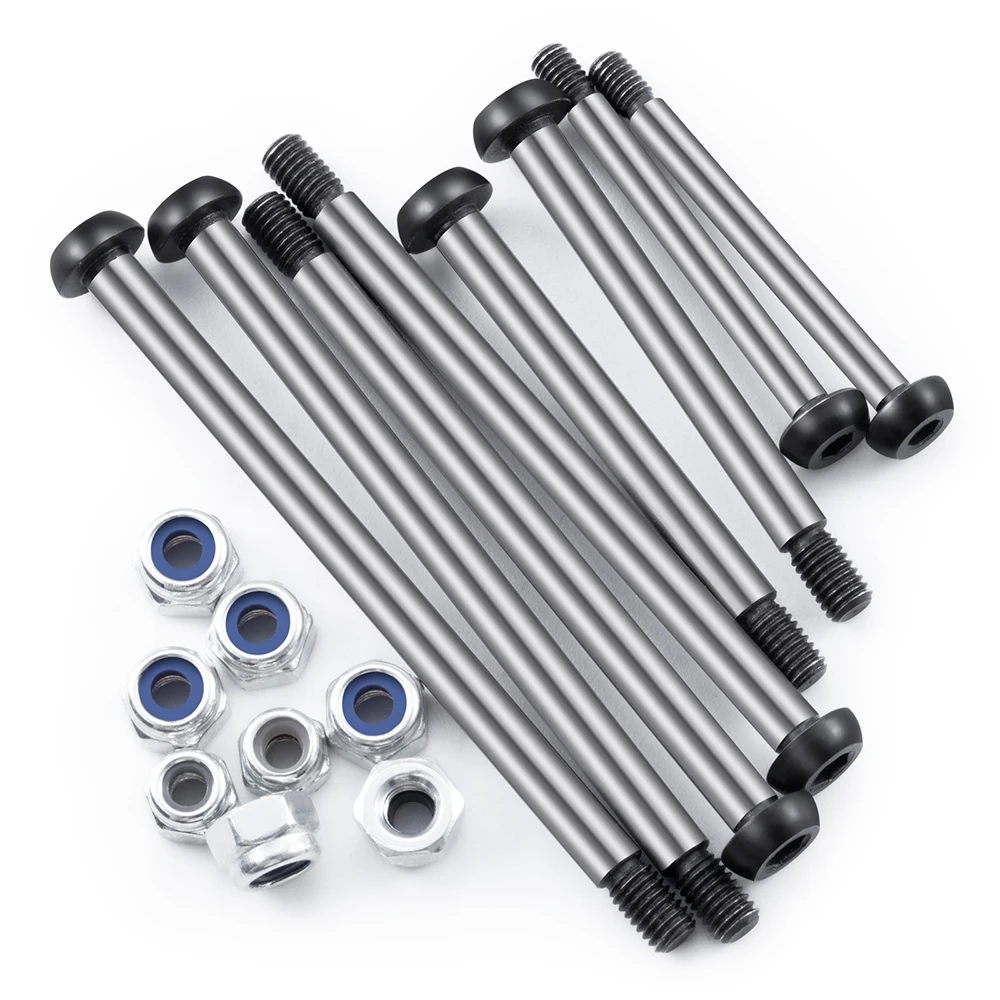 TRINOOD 8Pcs Steel Suspension A Arm Fixing Pins Hinge-pin Kit for 1/10 RC Car Slash 2WD Replacement Screw Upgrade Parts