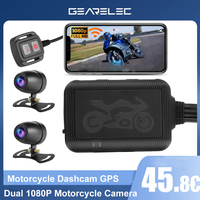 Motorcycle Dashcam Waterproof Dual 1080P Camera 120°Wide Angle DVR Video Recorder Night Vision 24H Parking Monitor G-Sensor