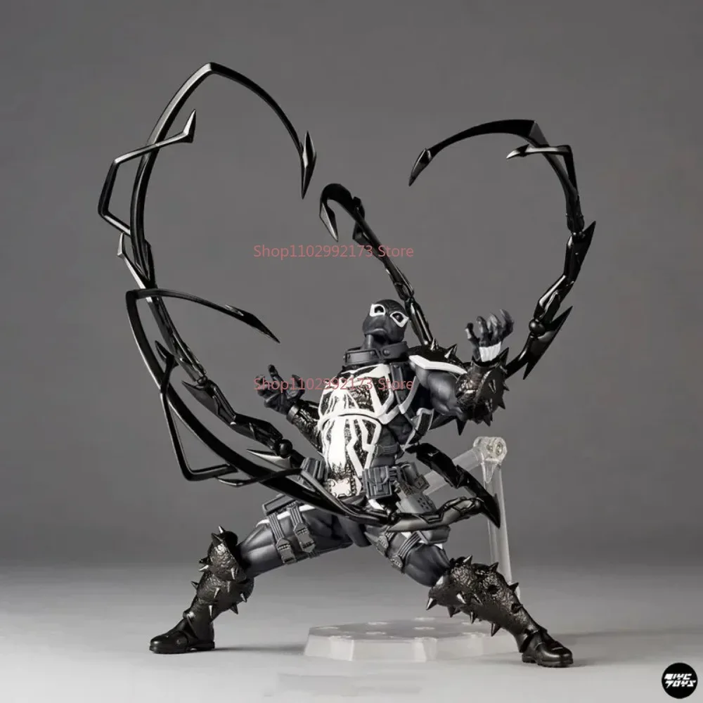 Ml Agent Venom Action Figure Kaiyodo Revoltech Figurine Pvc Movable Collection Eugene Thompson Ko Model Toy Gfit