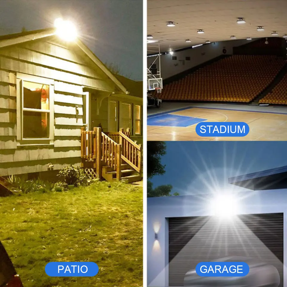 LED الكاشف AC220V 110 فولت 10-300 واط IP66 مقاوم للماء للخارجية جدار حديقة LED عاكس مصباح الشارع الجدار الأضواء الكاشفة