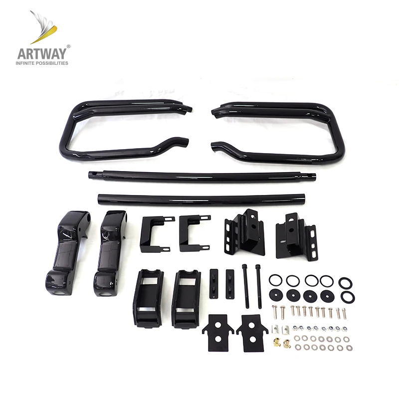 

Защитная дуга (булбар) Artway Auto Parts для G-Class W464 G63, 2019 года, черная/серебристая, из нержавеющей стали