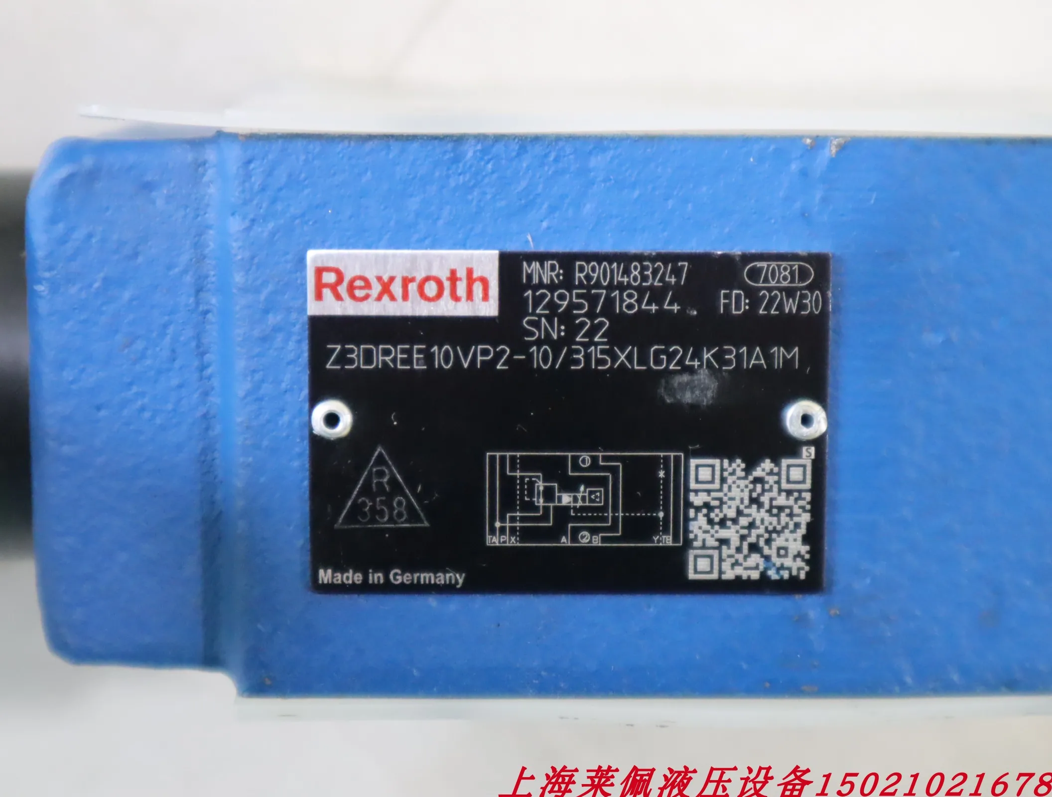 R901483247 Z3DREE10VP2-11/315XLG24K31A1M Rexroth REXROTH Proportional Valve