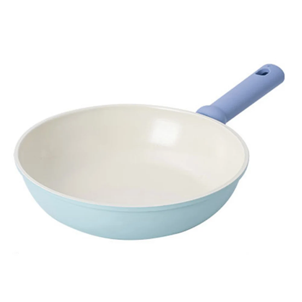 

Кухонная сковорода Синяя сковорода для ежедневного приготовления пищи Легко чистится Функциональный дизайн Высококачественная универсальная посадка