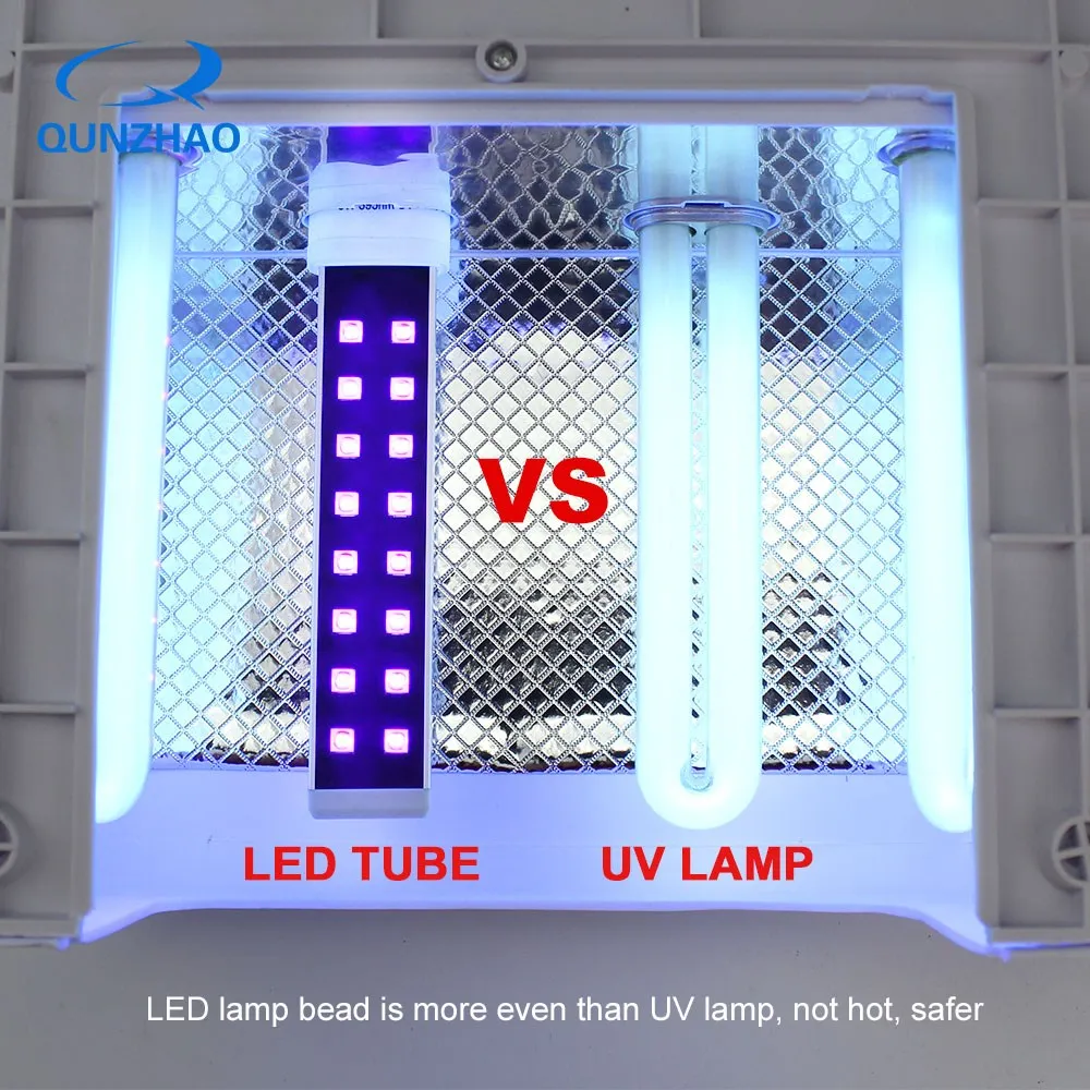 Thay Thế UV 9W Đèn LED Ống Bóng Móng Tay Nghệ Thuật Máy Sấy Trị Liệu Bằng Ánh Sáng Gel Chữa Ánh Sáng Máy 365 + 405nm đôi Đèn