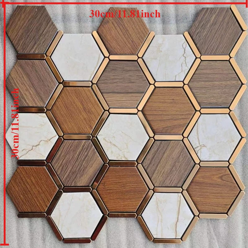 Metalen wandpanelen zelfklevende Alcobond mozaïektegels voor tv-functie muur keuken backsplash decor - afbeelding 2