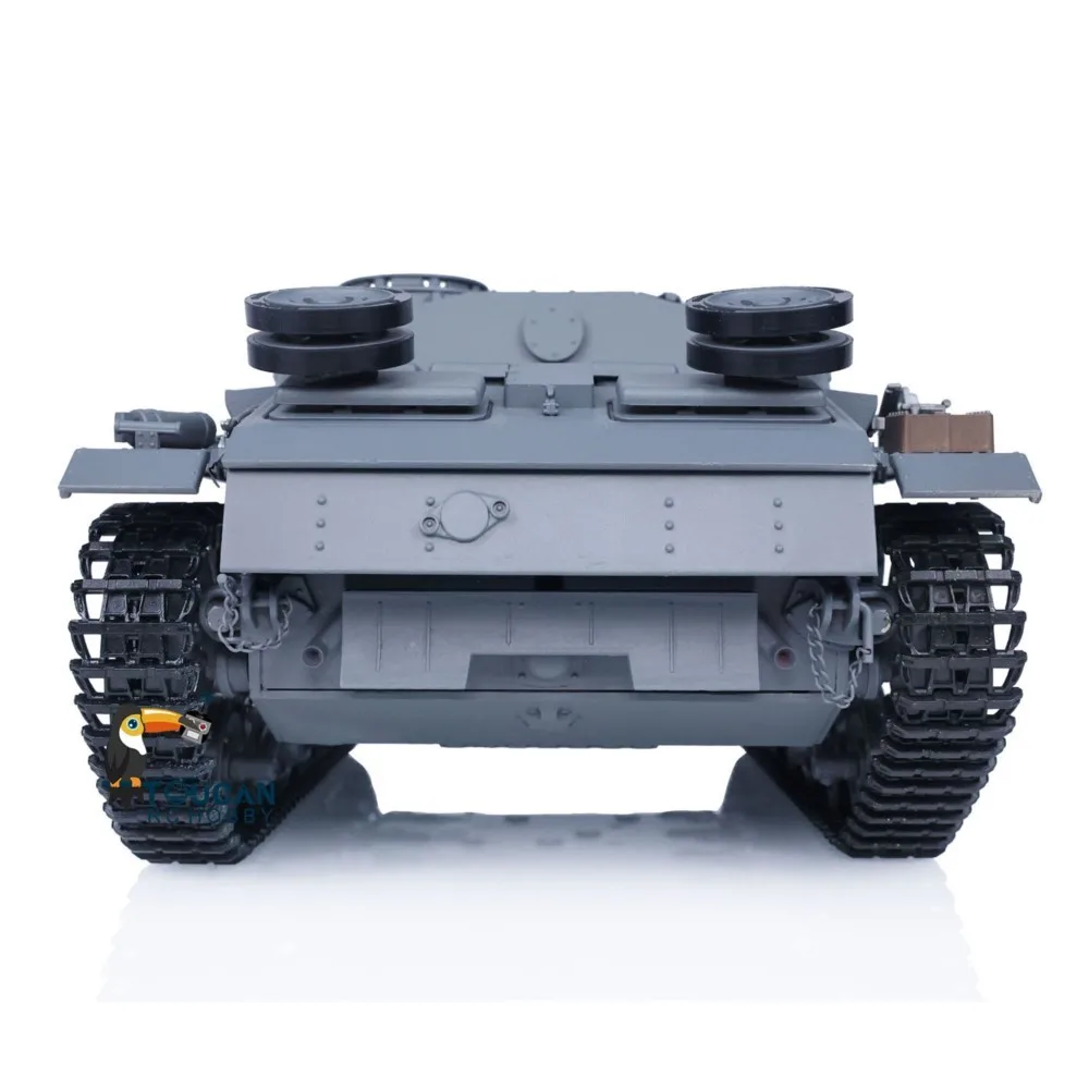 Mato 100% Metal Escala 1/16 Cinza Alemão Stug III Infravermelho Ver RTR RC Tanque 1226 para Entusiastas