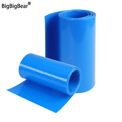 1~20m PVC 열 수축 튜브 리튬 케이스 랩 파란색 폭 160~500mm 케이블 슬리브 18650 Lipo 배터리 팩 보호 절연 필름