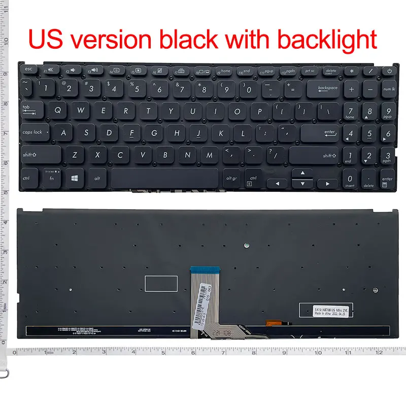 RU/US Laptop Keyboard for ASUS V5000F X512 X512D X512DA X512F X512FA X512U X512UA X512UB F512DA F512UA M5050D Y5100U