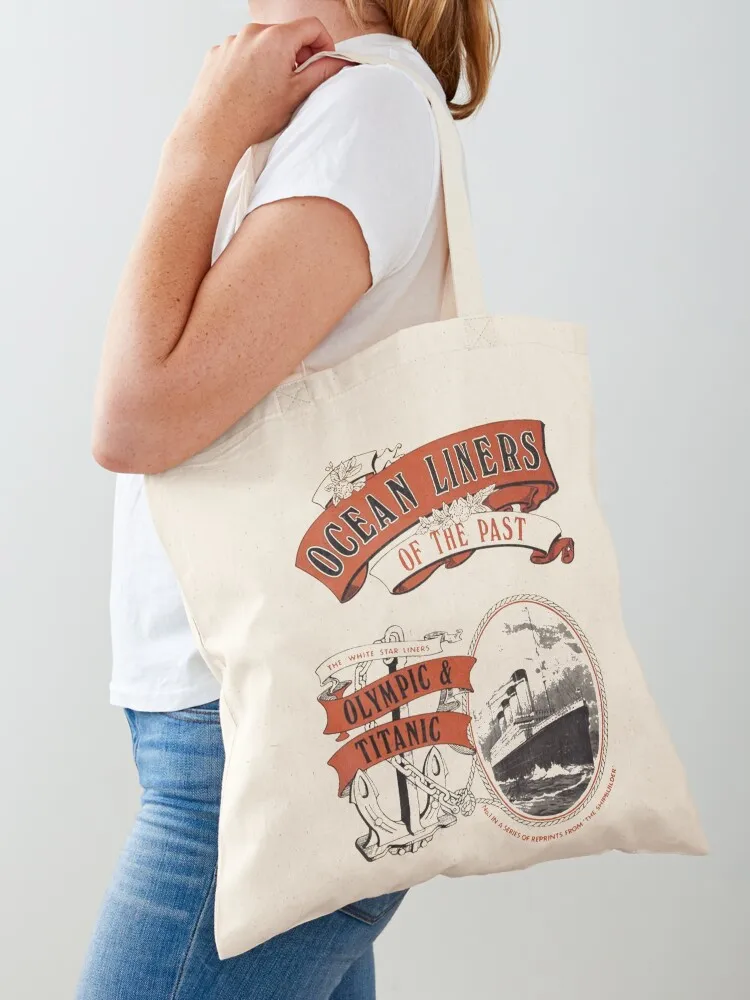 

Titanic Sinking Vintage Poster Cruise Ship Atlantic Ocean Voyage Tote Bag bag luxury women tote bag men free delivery bags