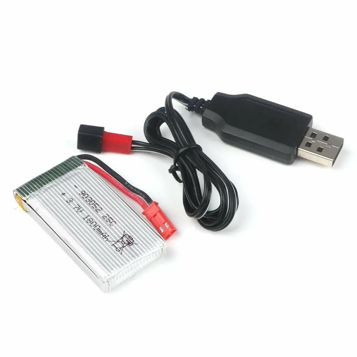3.7 فولت 1800 مللي أمبير بطارية ليبو 25C JST التوصيل ث/شاحن USB لطائرة RC كوادكوبتر بدون طيار #1